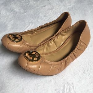 Michael Kors Quilted Leather Flats